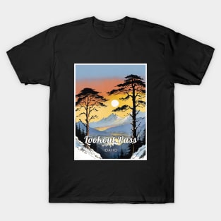 Lookout Pass ski Idaho usa T-Shirt